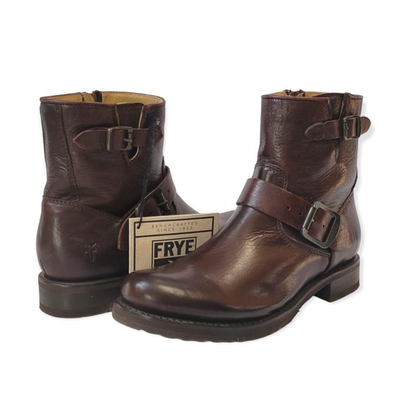 NWT Frye Women's Veronica 6" Shortie Boots Dark Brown - Picture 1 of 11
